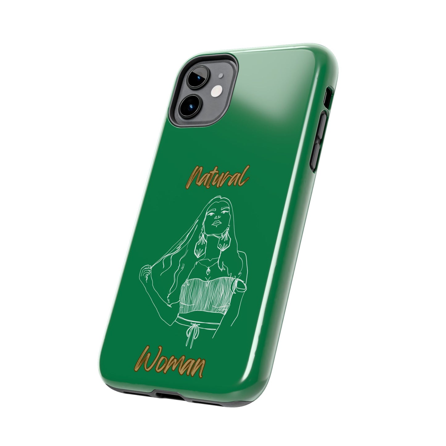 Natural Woman Thinking (WL)Tough Phone Cases DARK GREEN