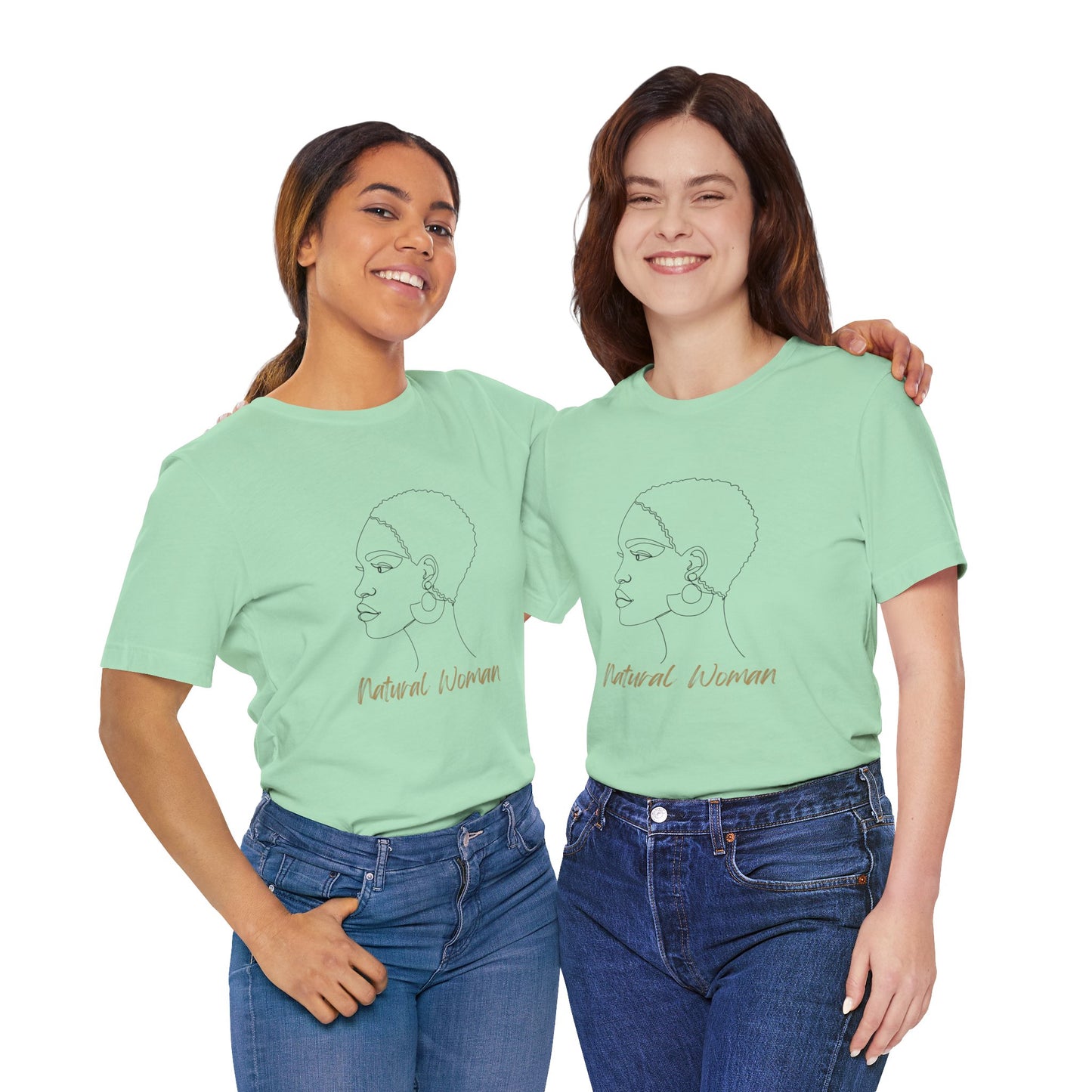 NATURAL WOMAN Finger Waves (BL) Short Sleeve T-Shirt