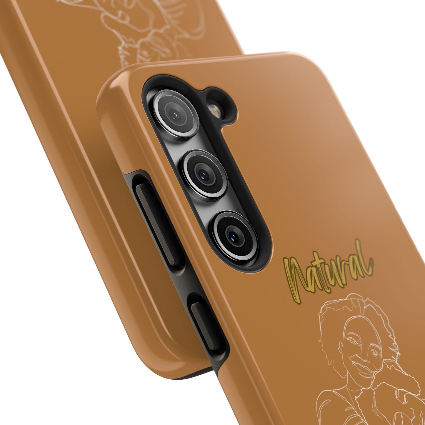 Natural Woman Loving Embrace (WL)Tough Phone Cases LIGHT BROWN