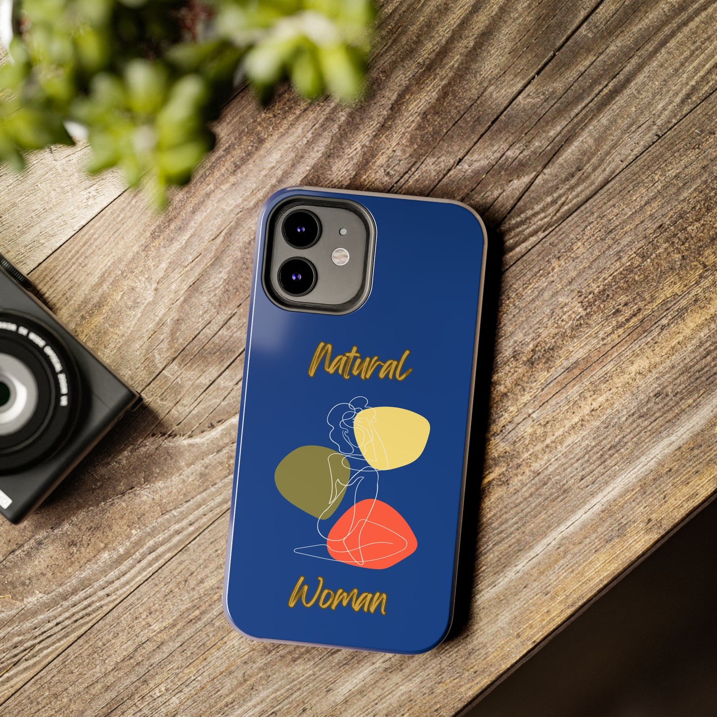 Natural Woman Colorful Pose (WL)Tough Phone Cases DARK BLUE