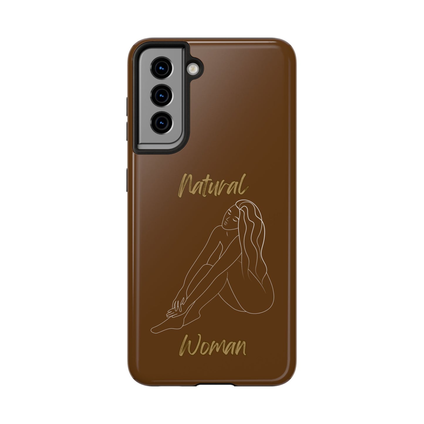 Natural Woman Beauty (WL) Tough Phone Cases BROWN