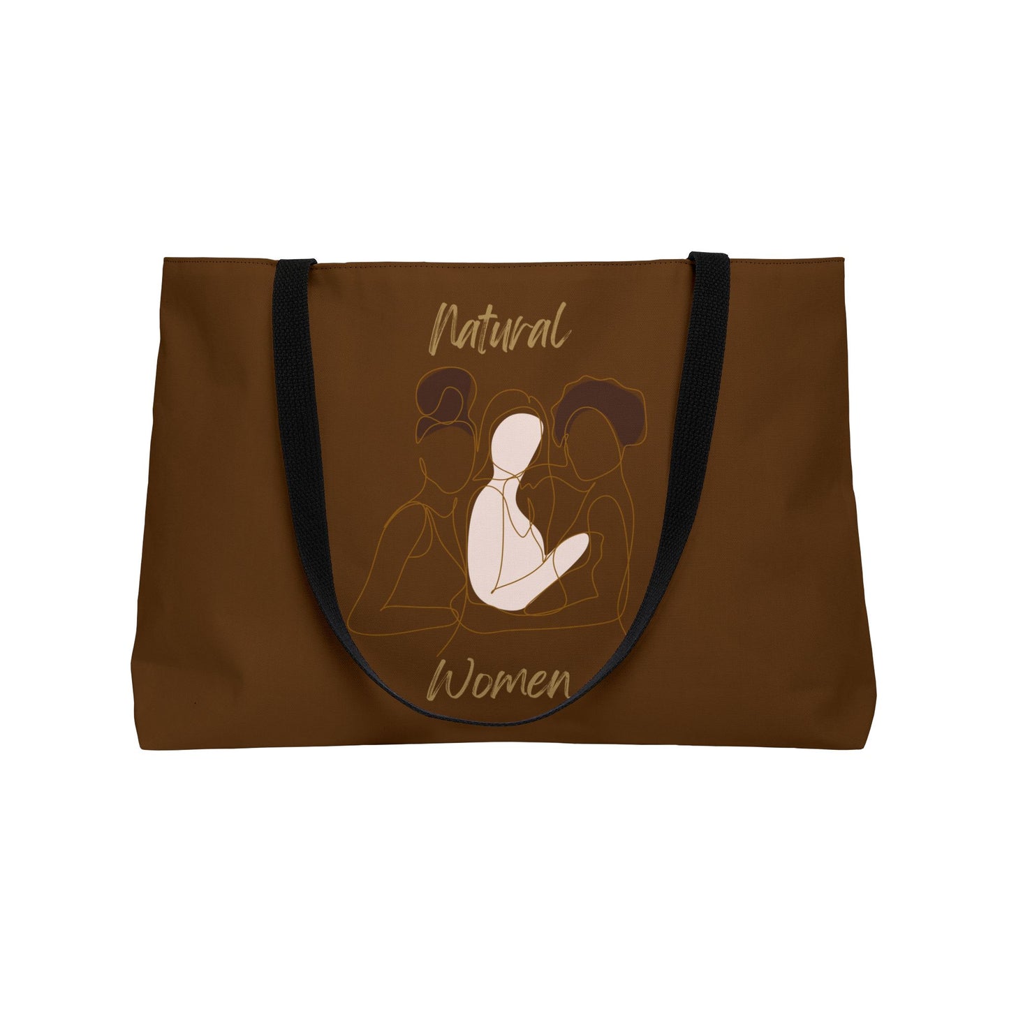 Natural Women Friends (BL) Weekender Tote Bag BROWN