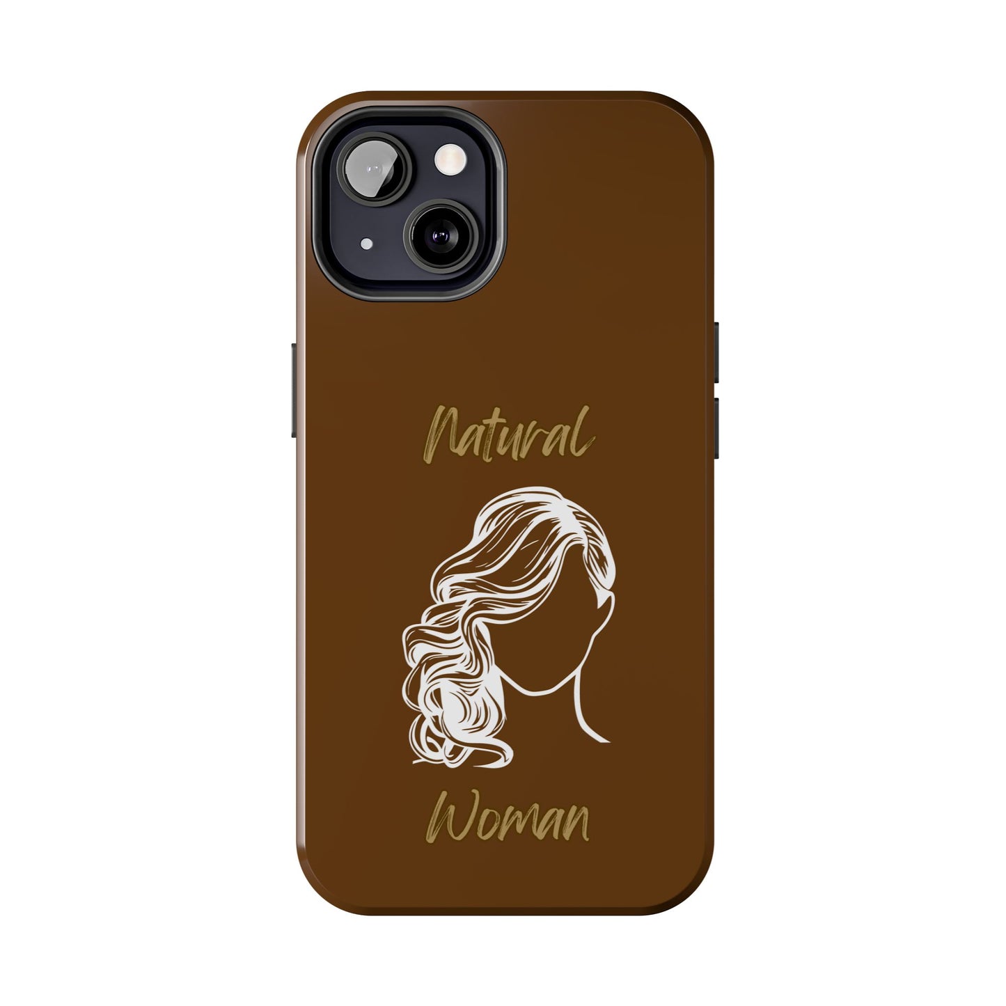 Natural Woman Long Curl (WL)Tough Phone Cases BROWN