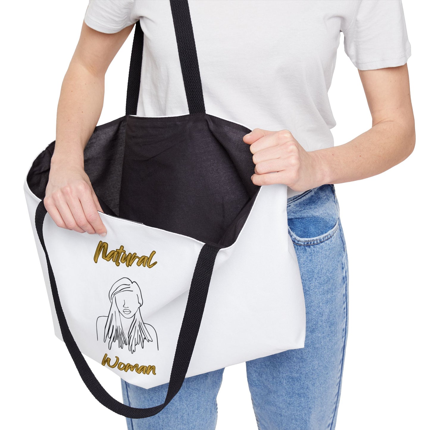 Natural Woman Content (BL) Weekender Tote Bag WHITE