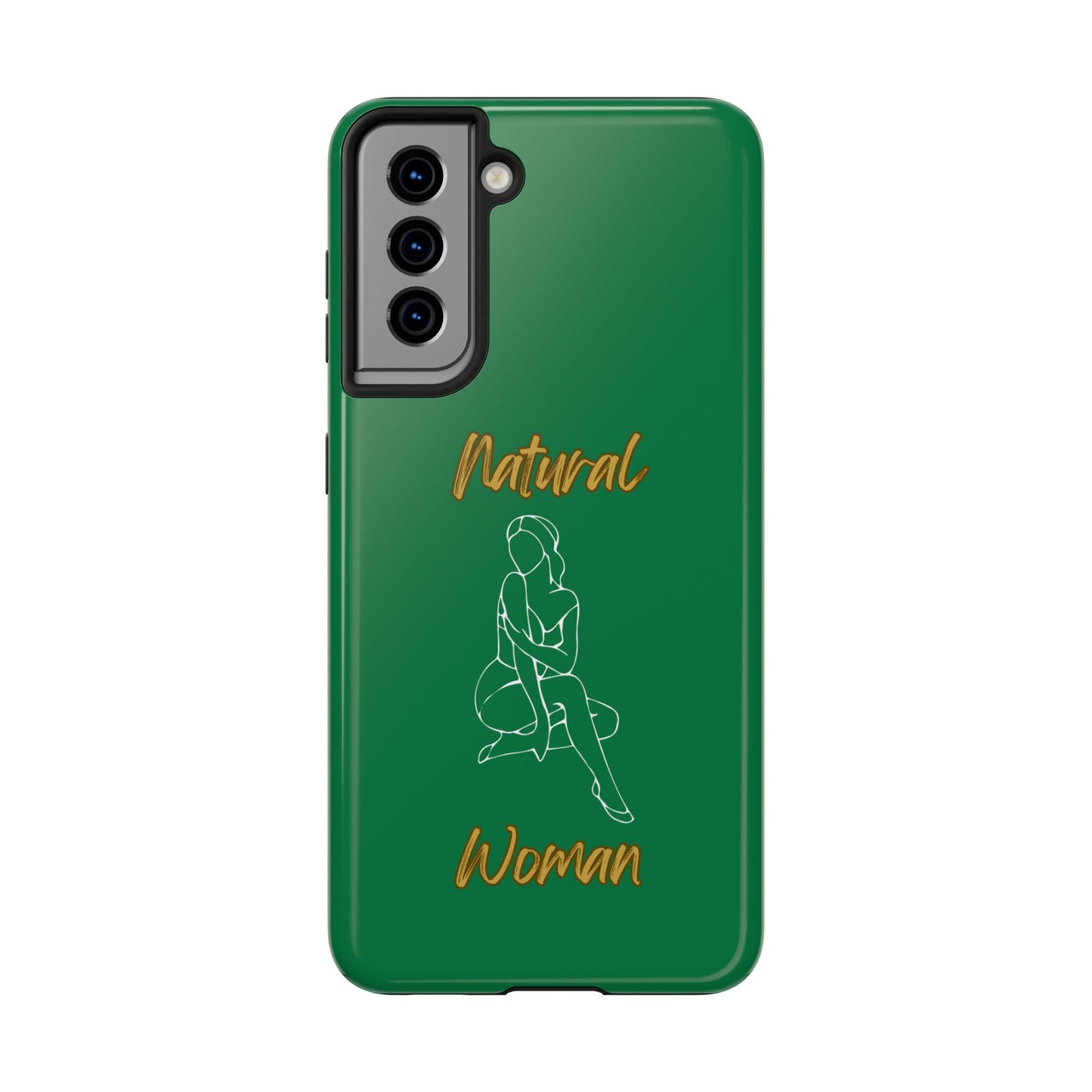 Natural Woman Shoulder Action (WL)Tough Phone Cases DARK GREEN