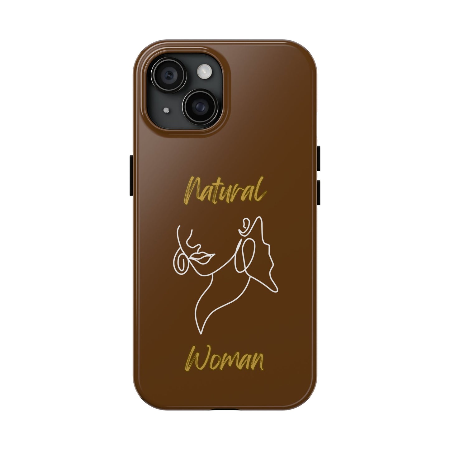 Natural Woman Lips (WL)Tough Phone Cases BROWN