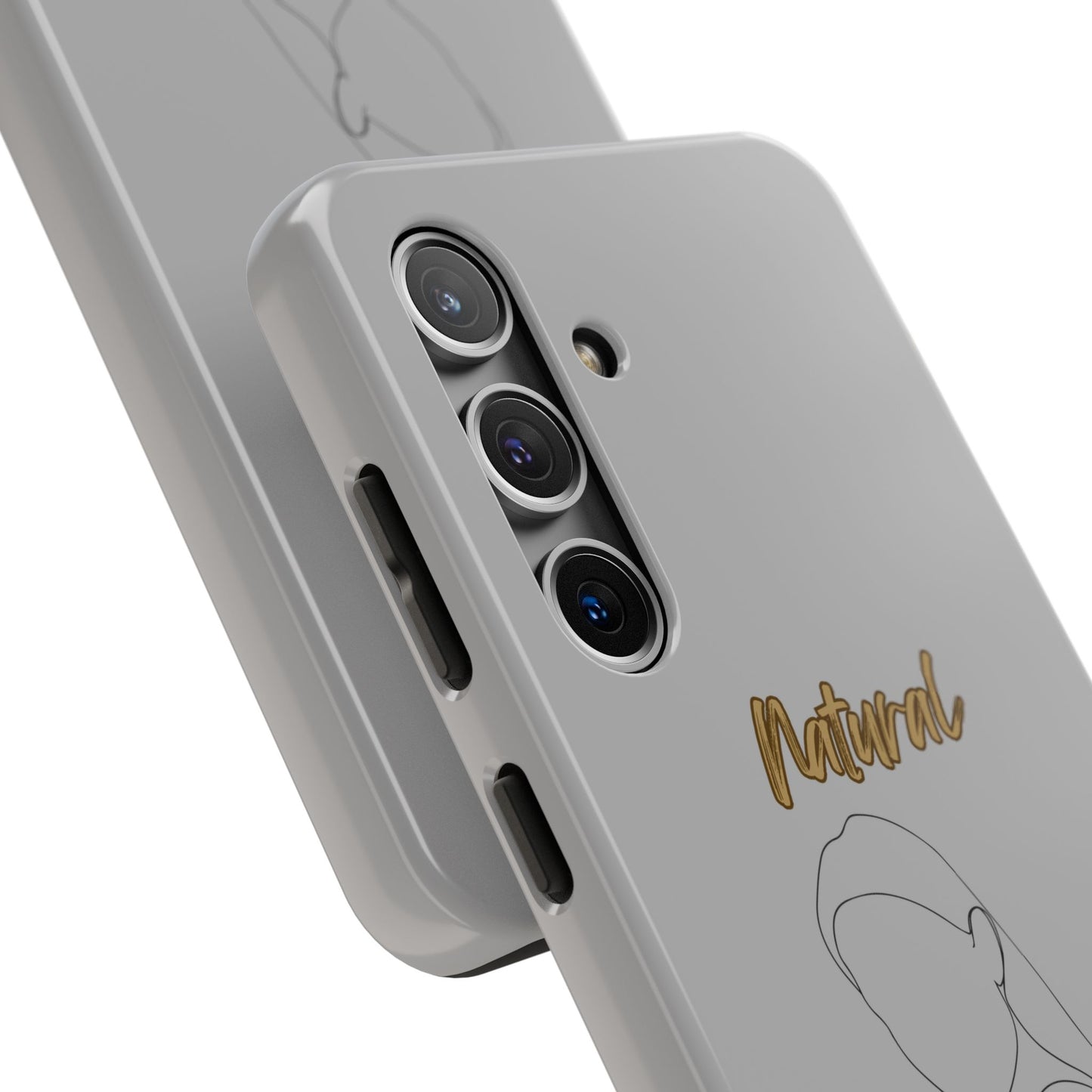 Natural Woman Tilted Look (BL) Tough Phone Cases LIGHT GREY
