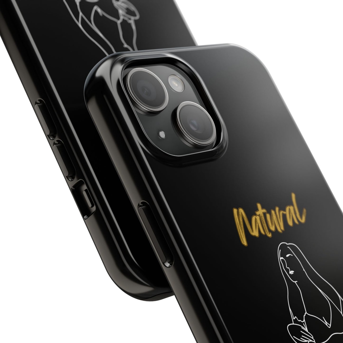 Natural Woman Full Beauty (WL)Tough Phone Cases BLACK