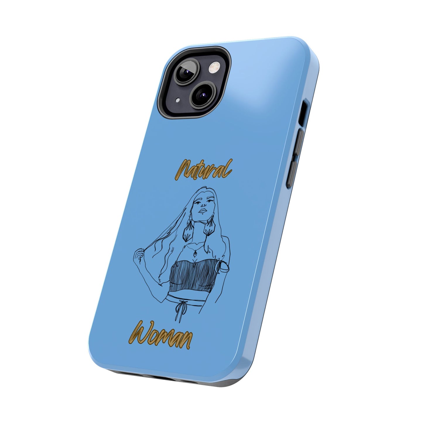 Natural Woman Thinking (BL)Tough Phone Cases LIGHT BLUE
