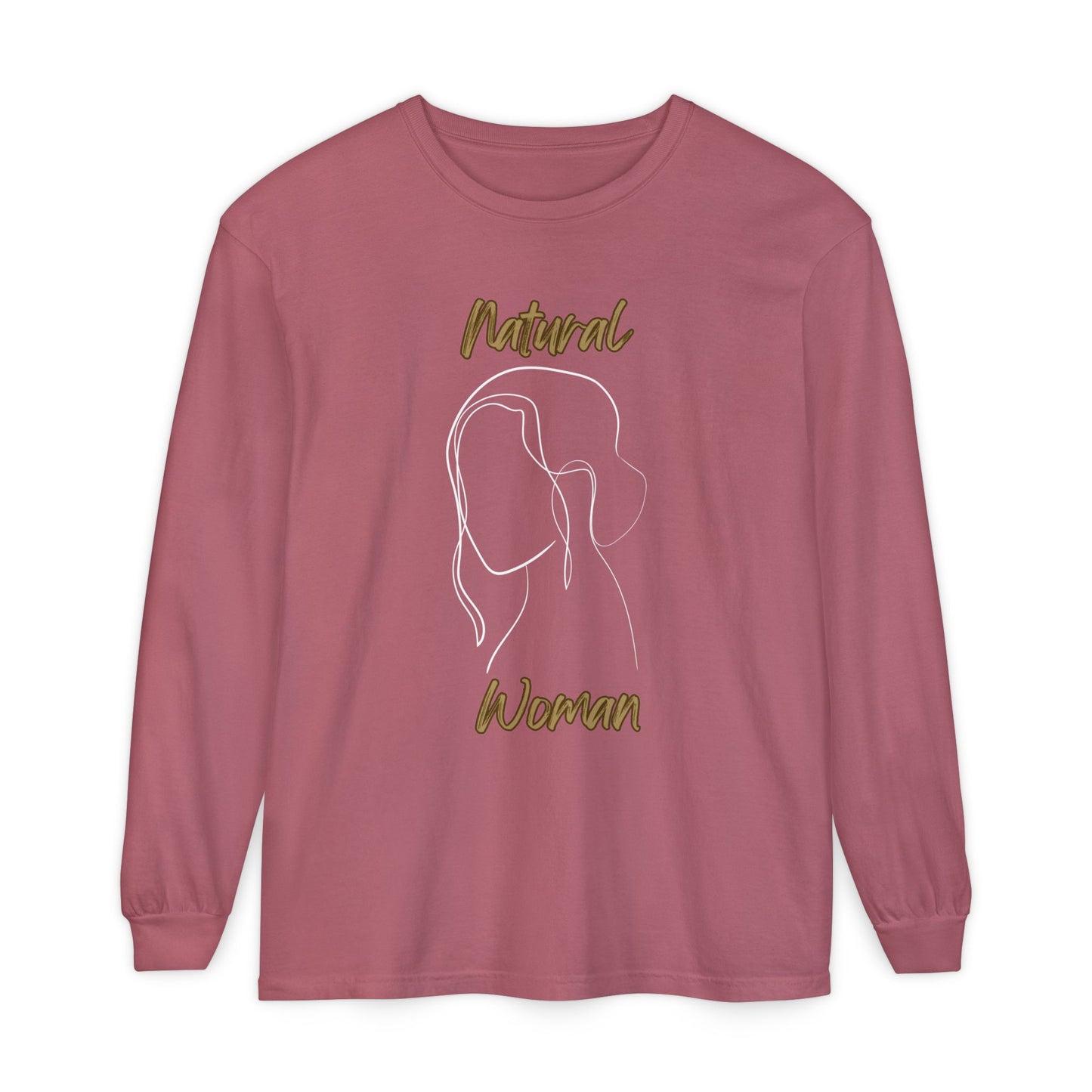 Natural Woman Hanging Hair (WL)  Long Sleeve T-Shirt