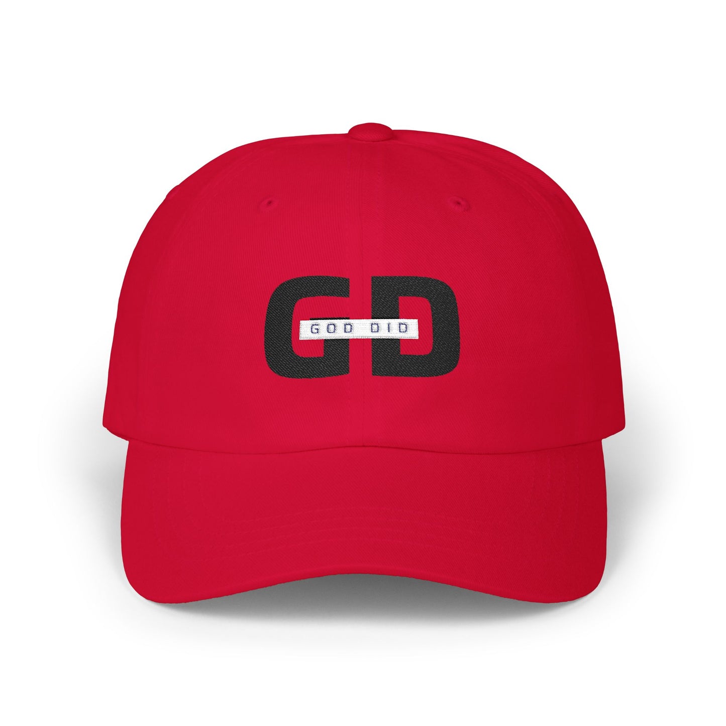 "GOD DID" (BL) Custom Embroidered Casual Cap