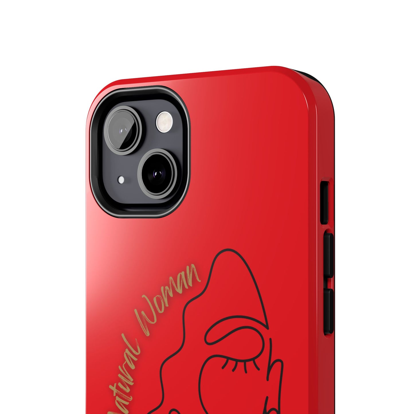 Natural Woman Half Face (BL)Tough Phone Case RED