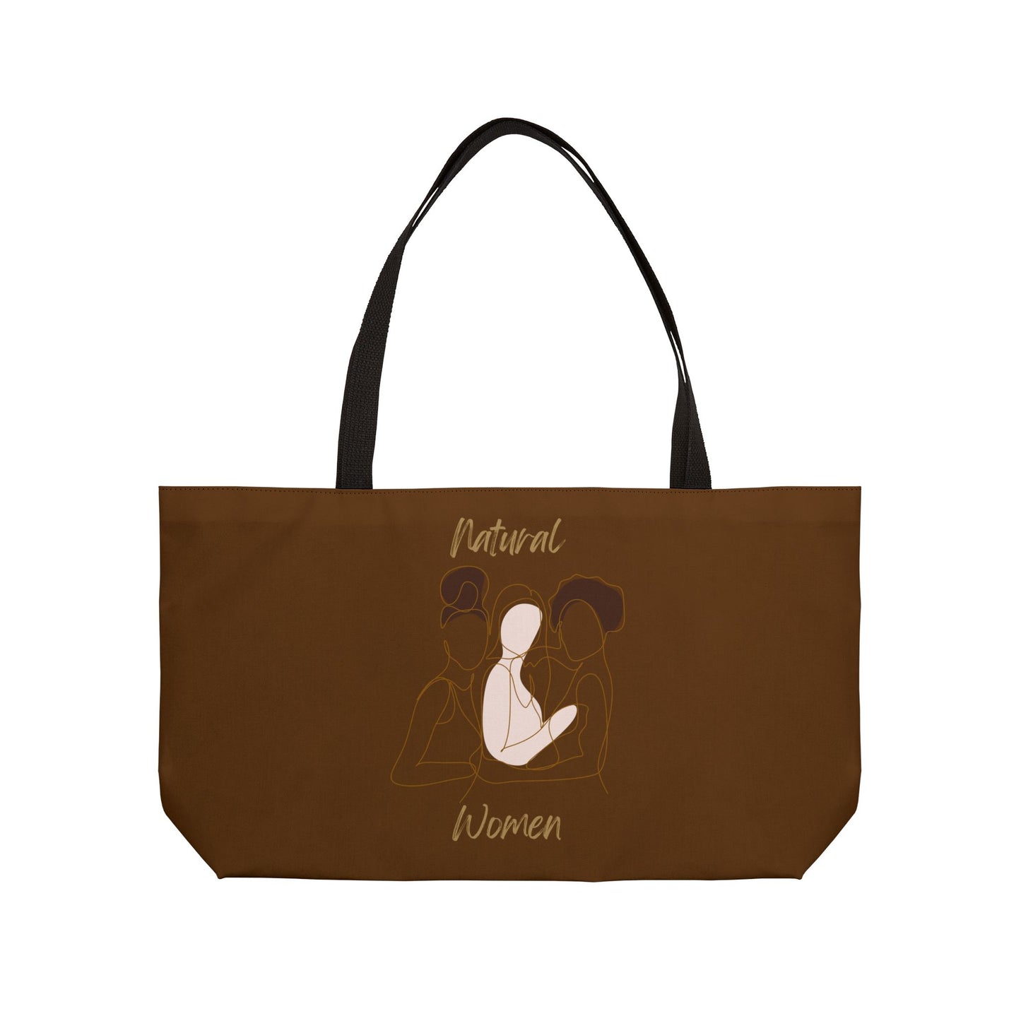 Natural Women Friends (BL) Weekender Tote Bag BROWN