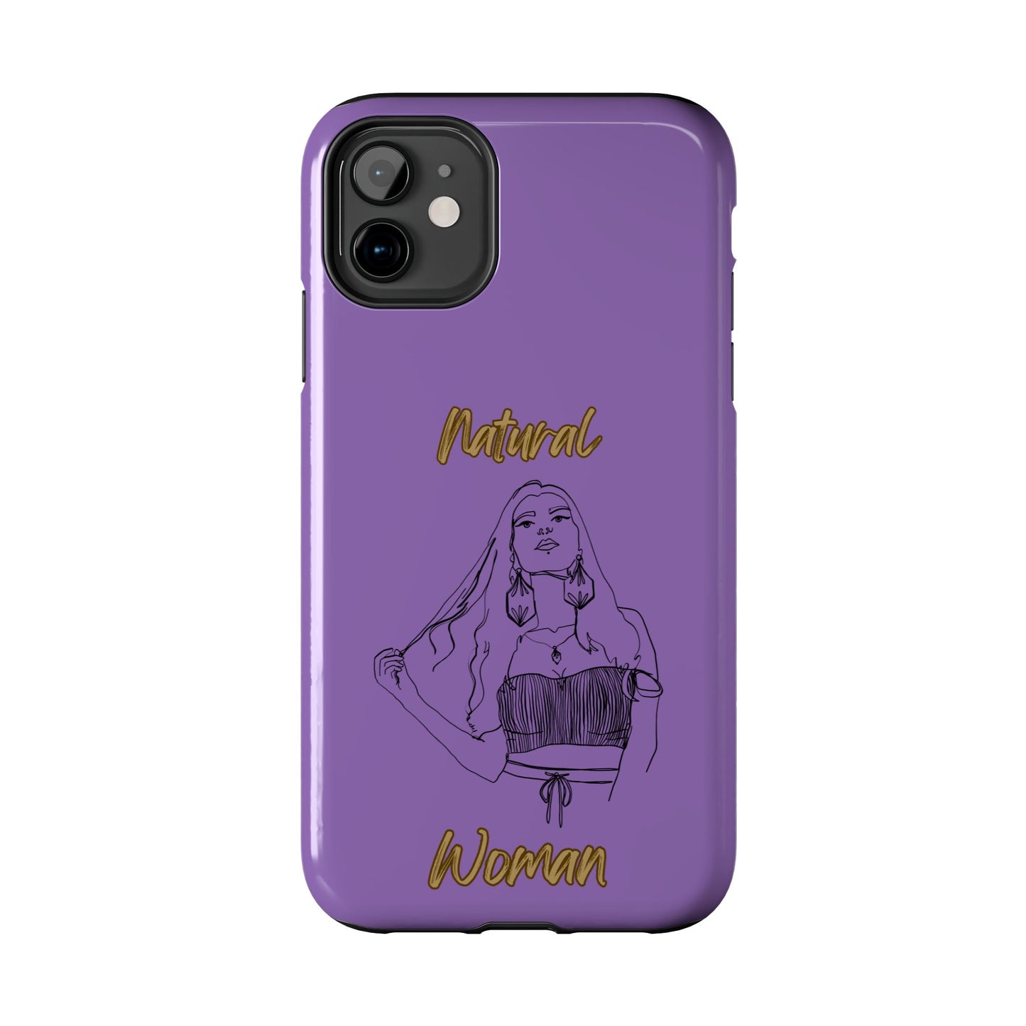 Natural Woman Thinking (BL)Tough Phone Cases LIGHT PURPLE