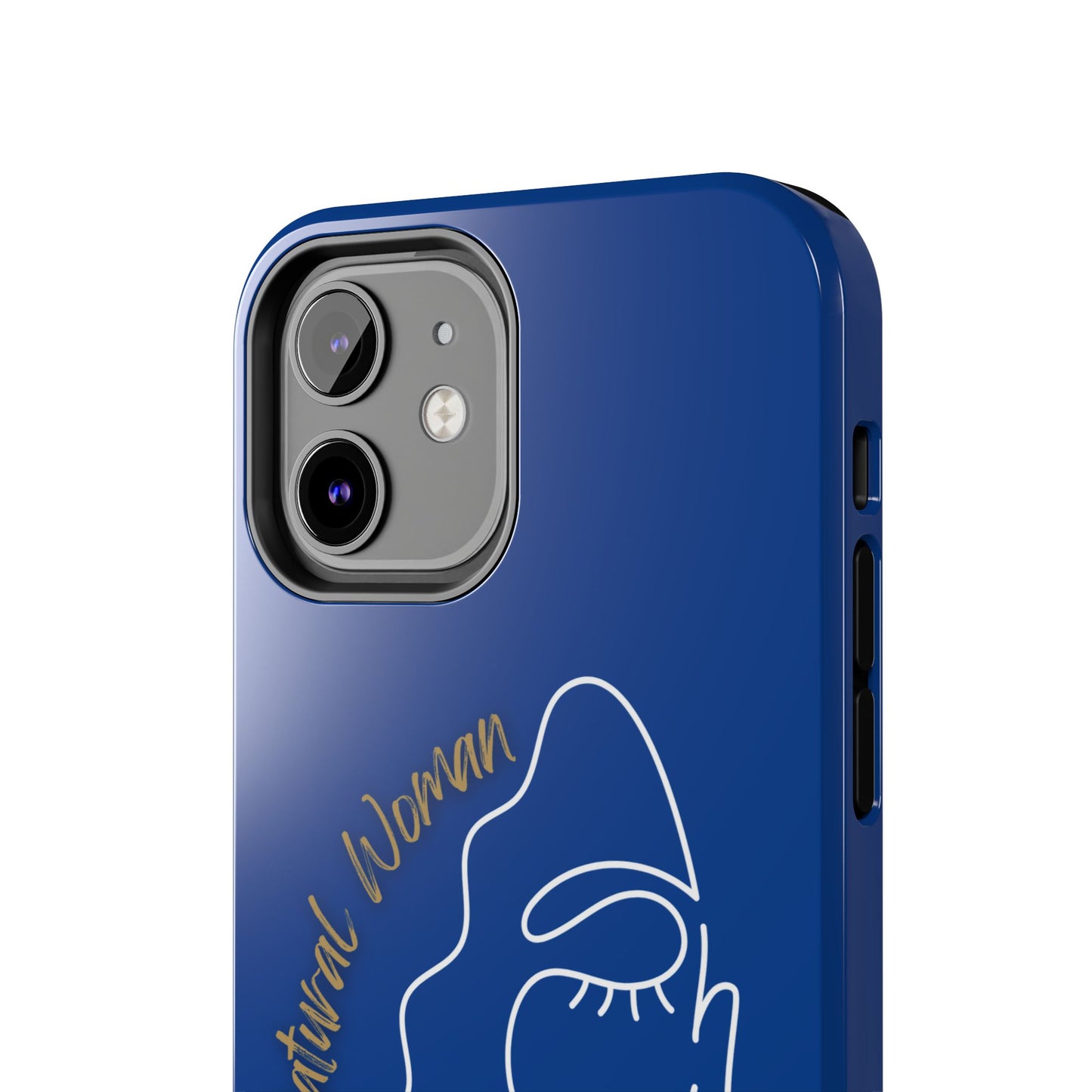 Natural Woman Half Face (WL)Tough Phone Case DARK BLUE