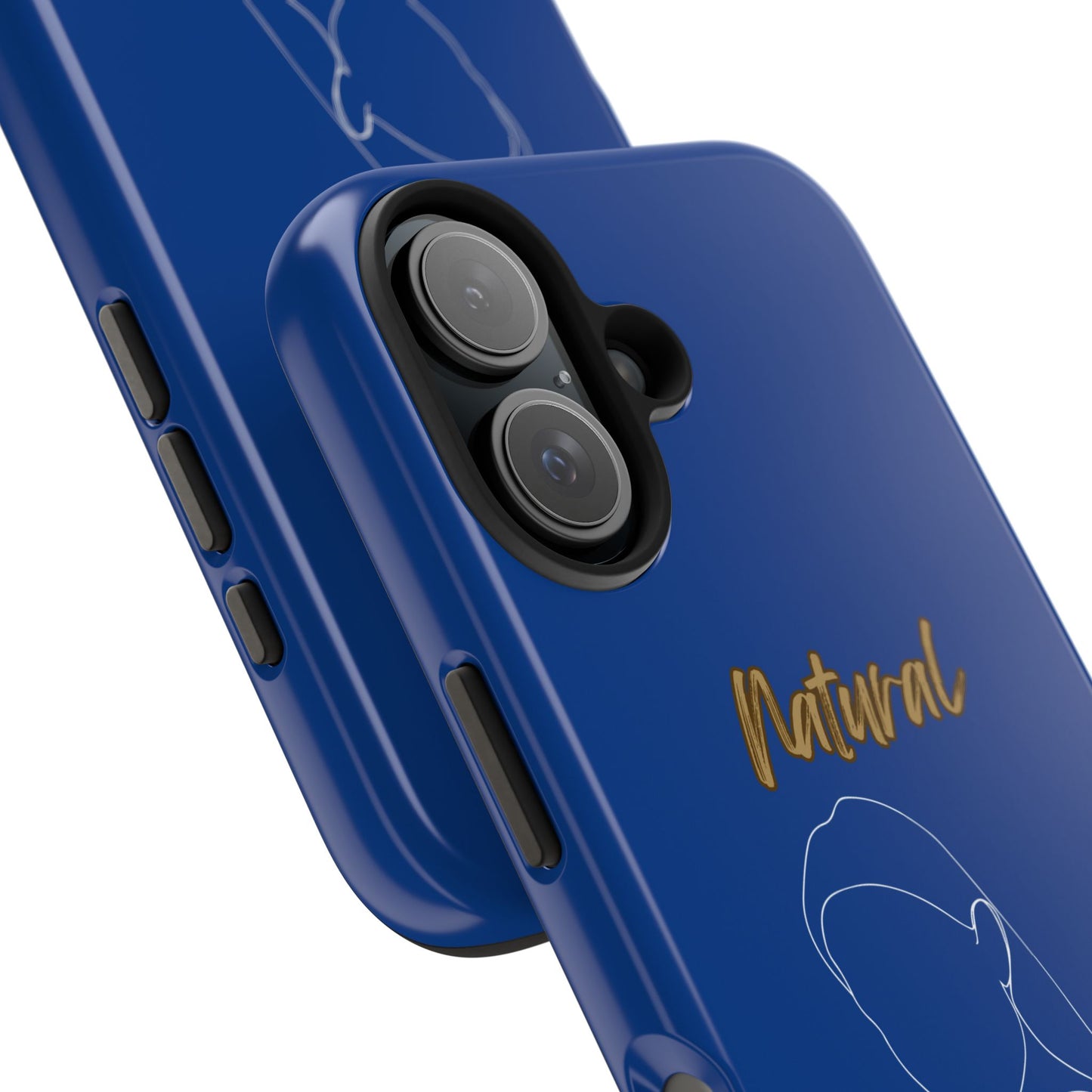 Natural Woman Tilted Look (WL) Tough Phone Cases DARK BLUE