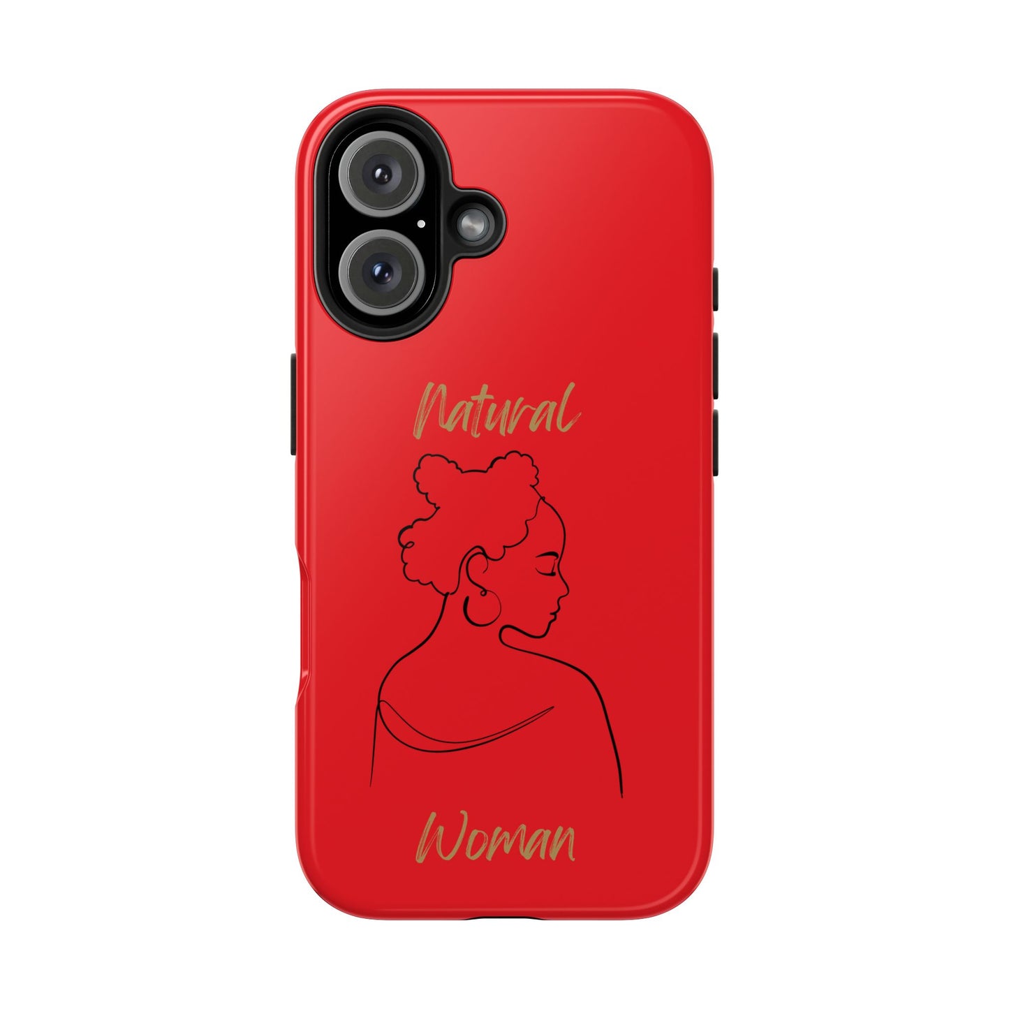 Natural Woman Twists (BL) Tough Phone Case RED