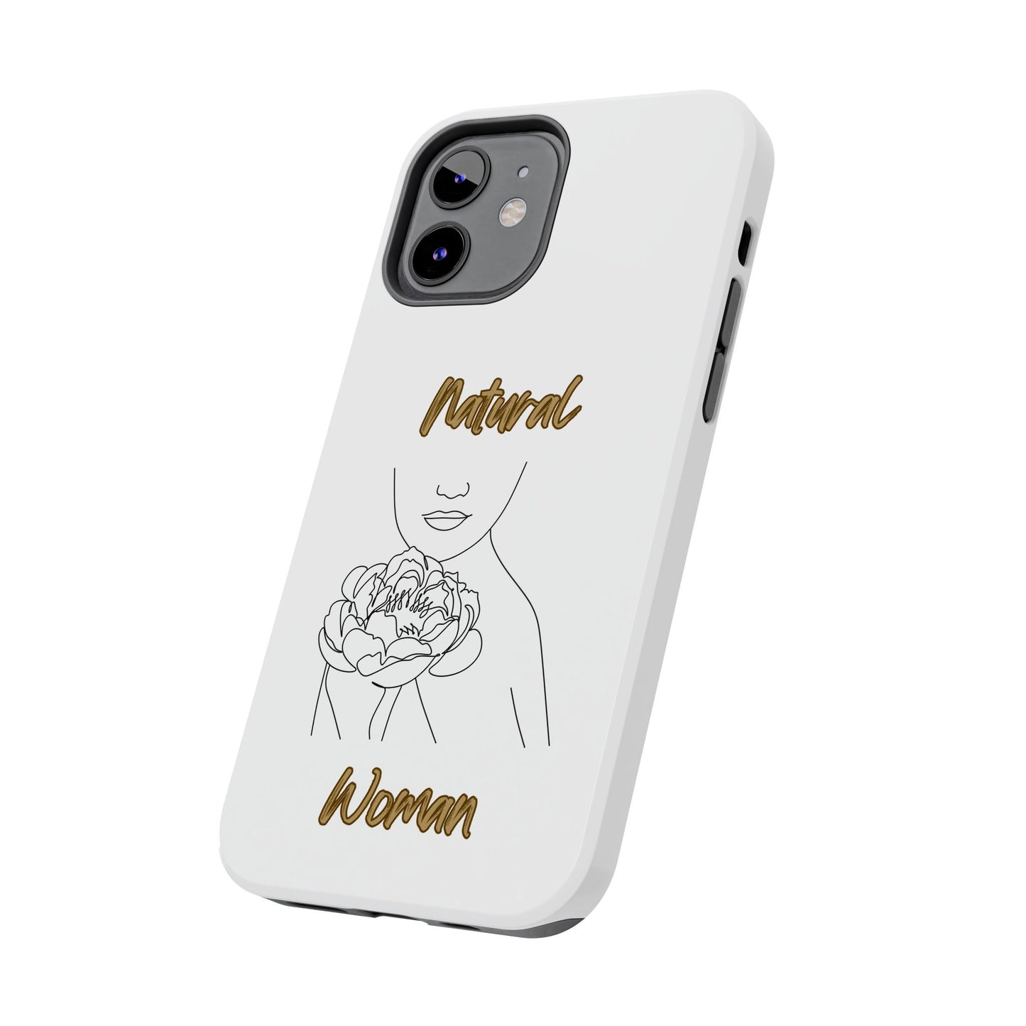 Natural Woman Kissed Flower (BL)Tough Phone Cases WHITE