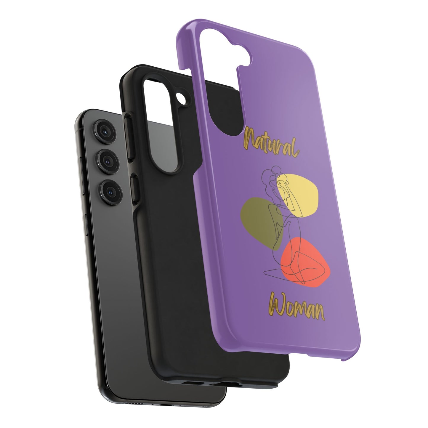 Natural Woman Colorful Pose (BL)Tough Phone Cases LIGHT PURPLE