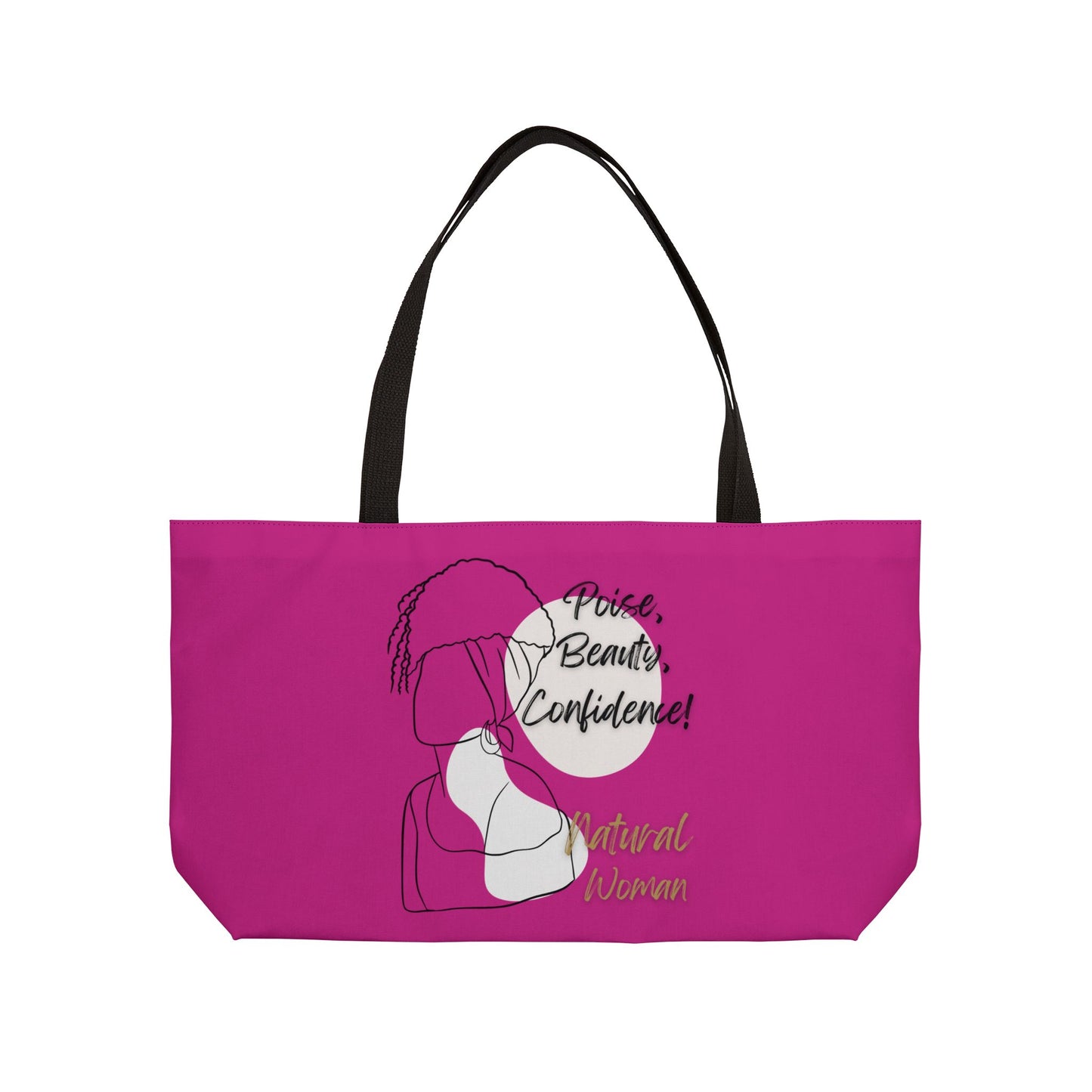 Natural Woman Puff (BL) Weekender Tote Bag PINK