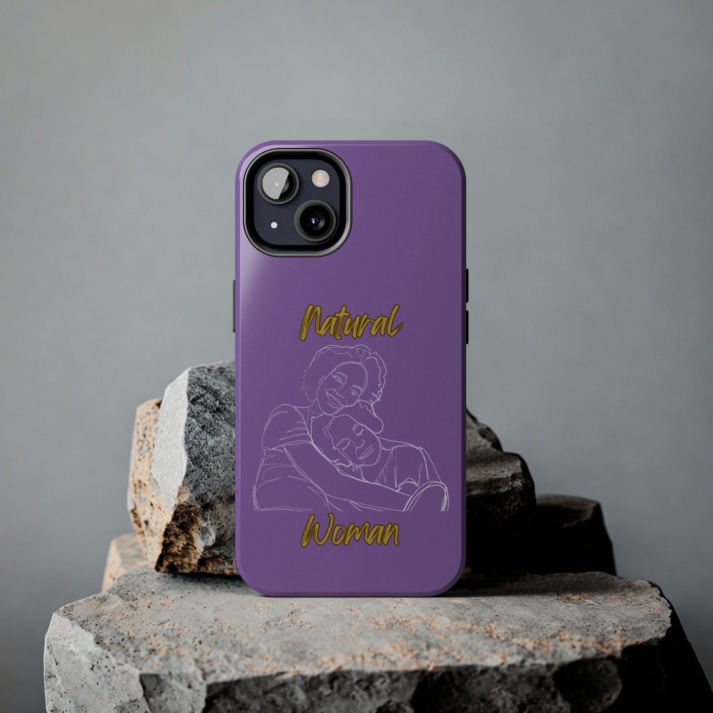 Natural Woman Loving Embrace (WL)Tough Phone Cases LIGHT PURPLE