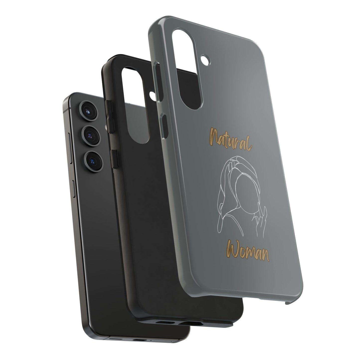 Natural Woman Towel Wrapped (WL)Tough Phone Cases DARK GREY