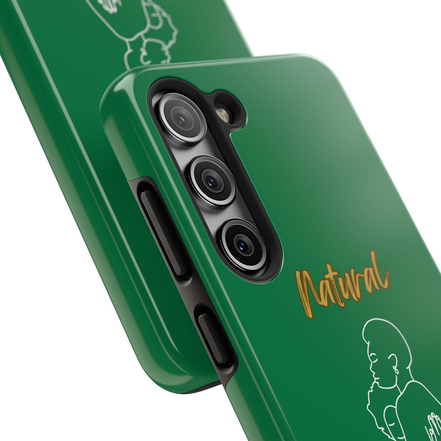 Natural Woman Safe With Momma (WL) Tough Phone Cases DARK GREEN