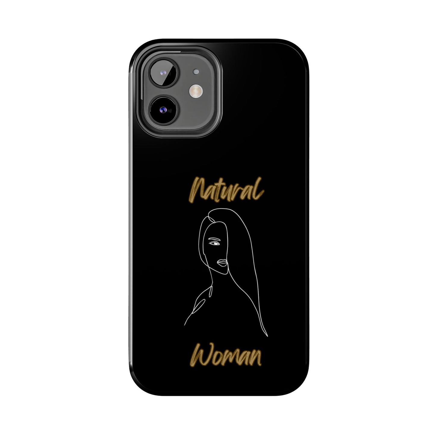 Natural Woman Covered Eye (WL)Tough Phone Cases BLACK