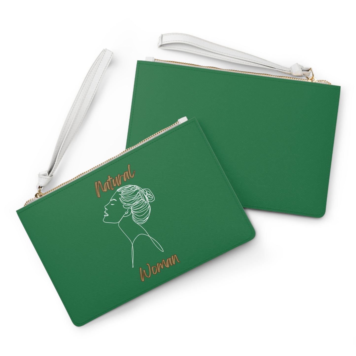 Natural Woman Wet Bun (WL) Clutch Bag DARK GREEN