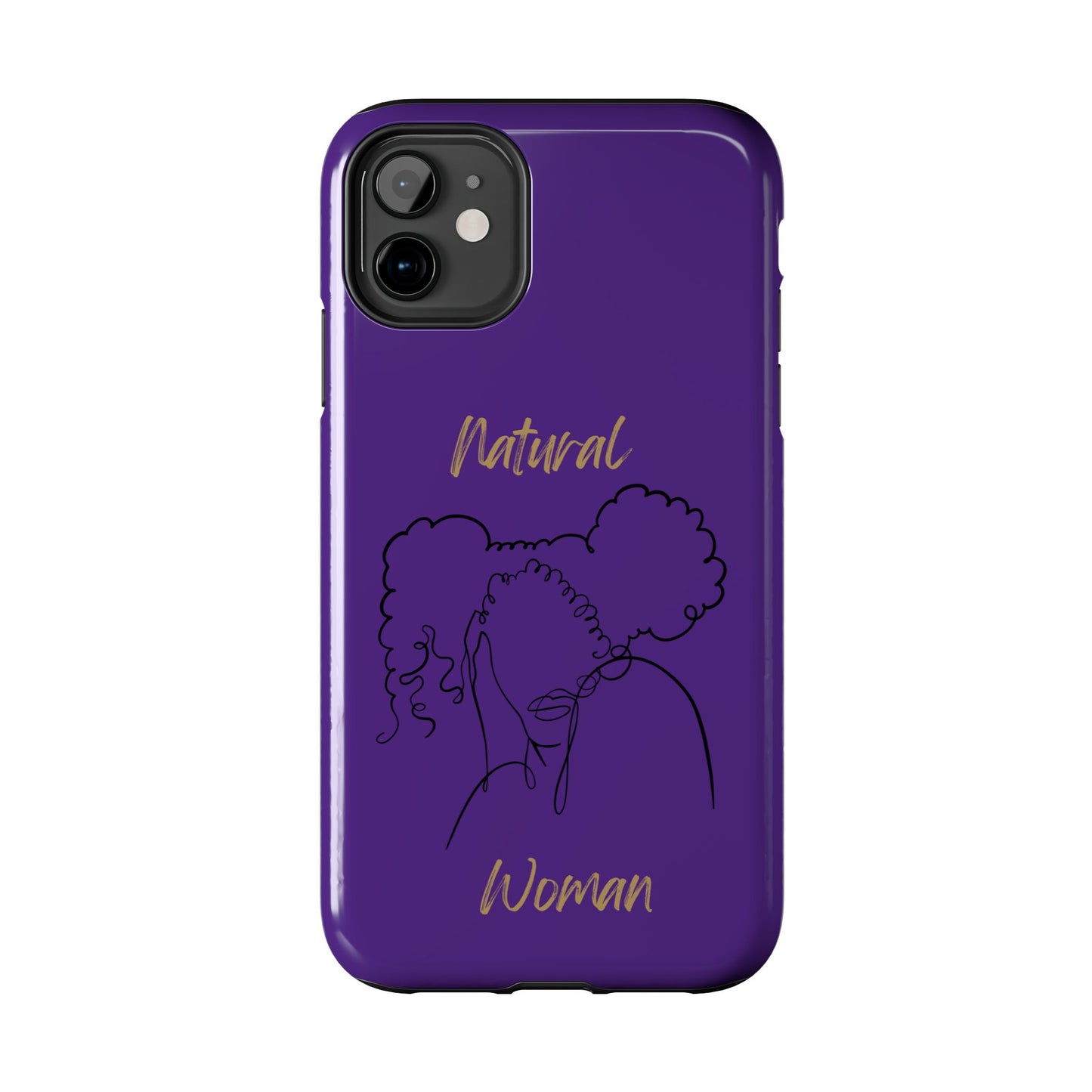 Natural Woman Twin Puffs (BL)Tough Phone Cases PURPLE