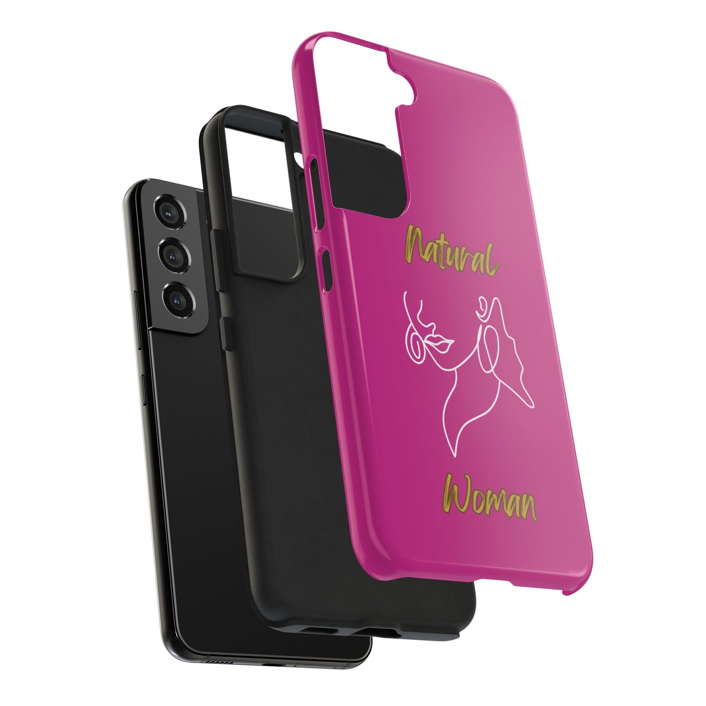 Natural Woman Lips (WL)Tough Phone Cases PINK