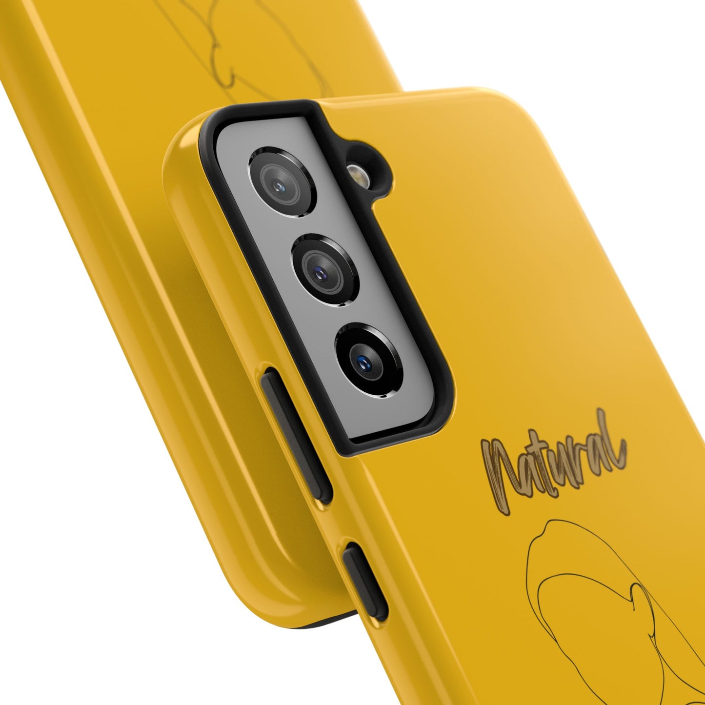 Natural Woman Tilted Look (BL) Tough Phone Cases YELLOW