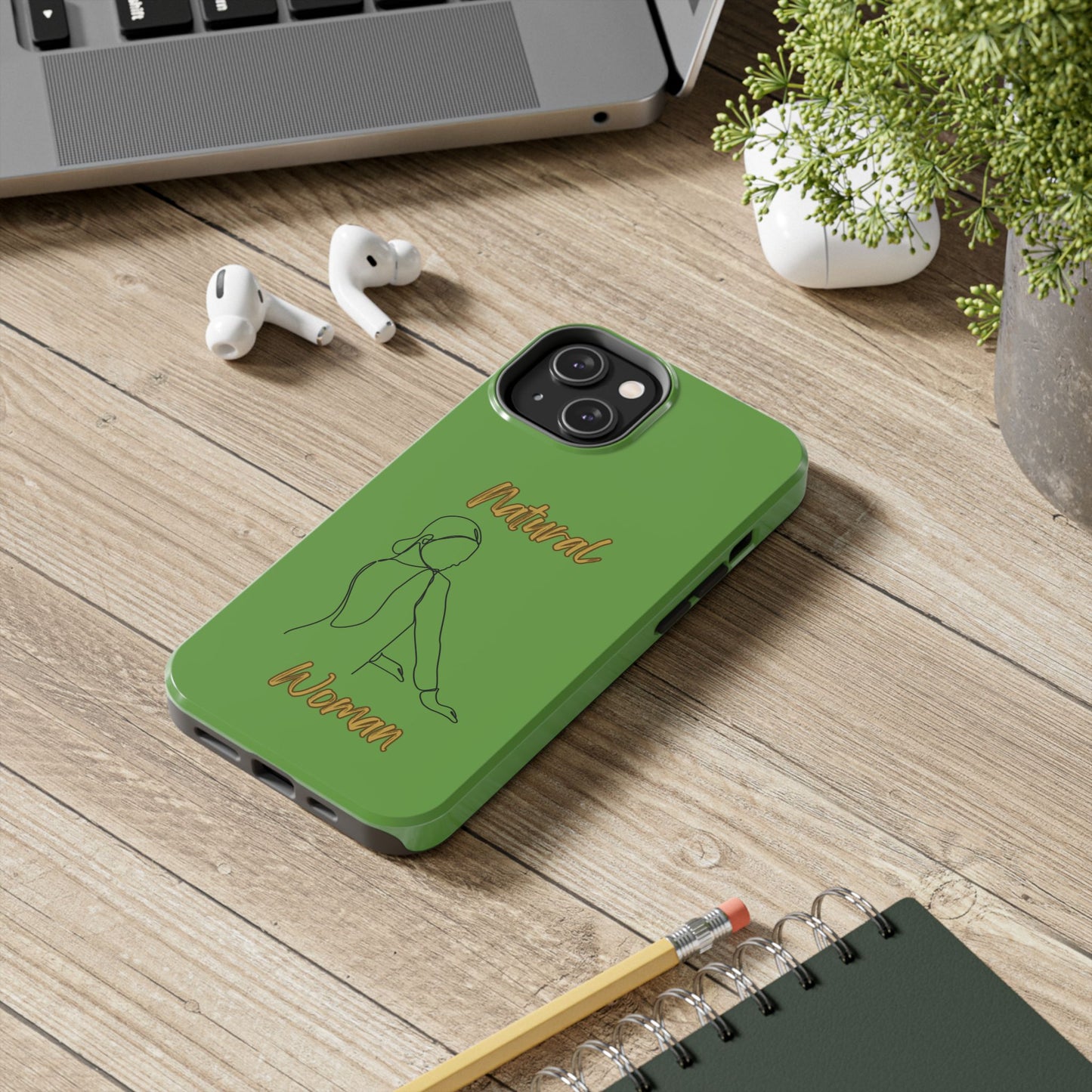 Natural Woman Hands Free (BL)Tough Phone Cases GREEN