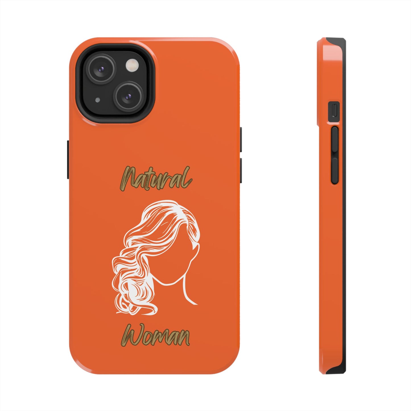 Natural Woman Long Curl (WL)Tough Phone Cases ORANGE