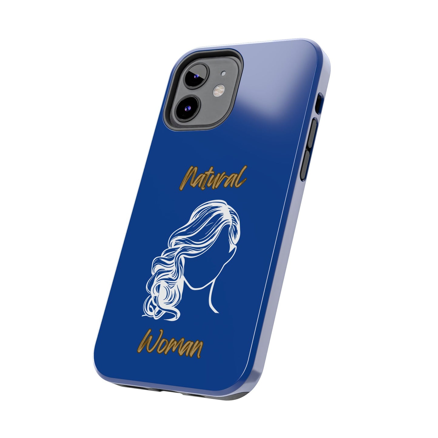 Natural Woman Long Curl (WL)Tough Phone Cases DARK BLUE