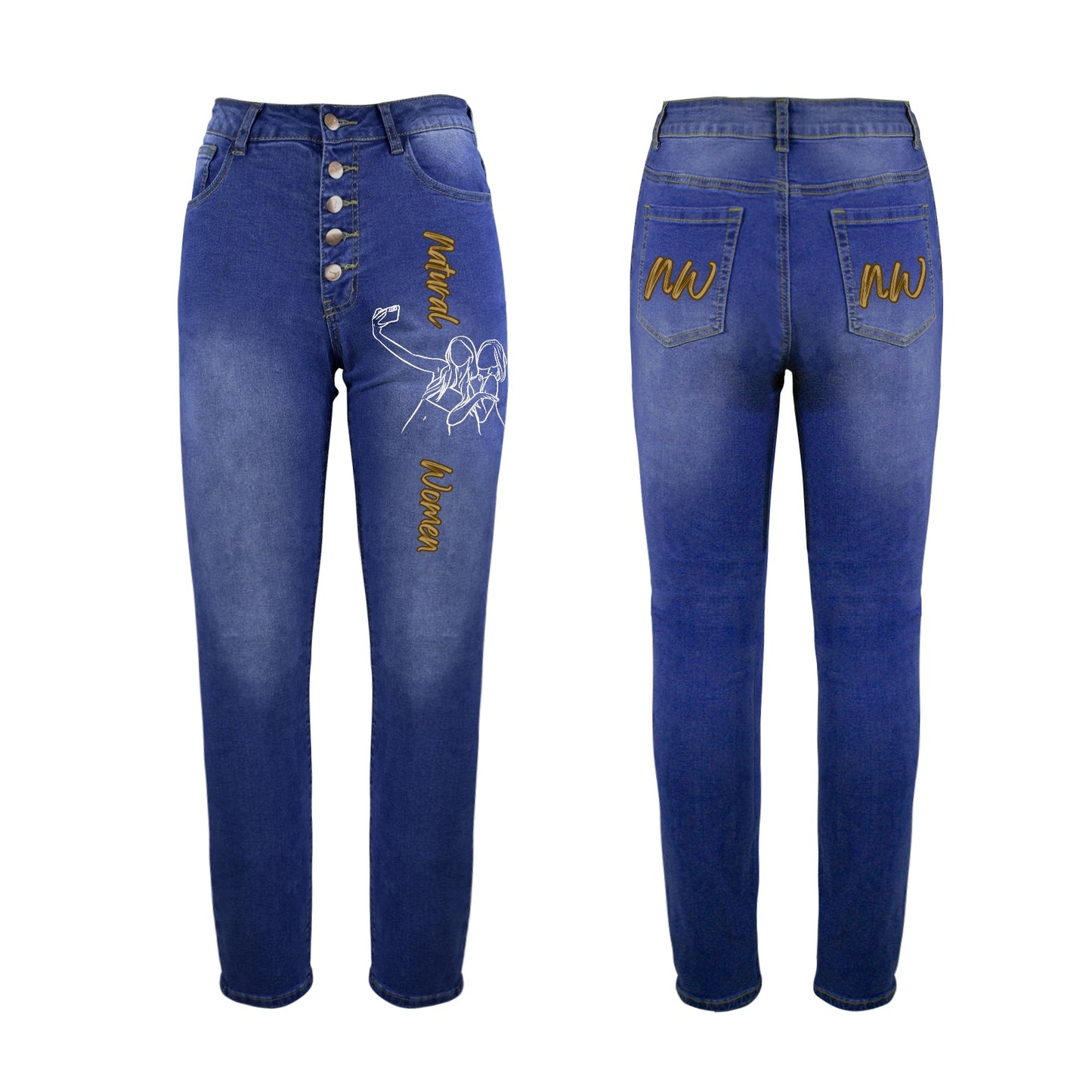 Natural Woman FRIENDS SELFIE (WL) Crafted Women's Denim Jeans