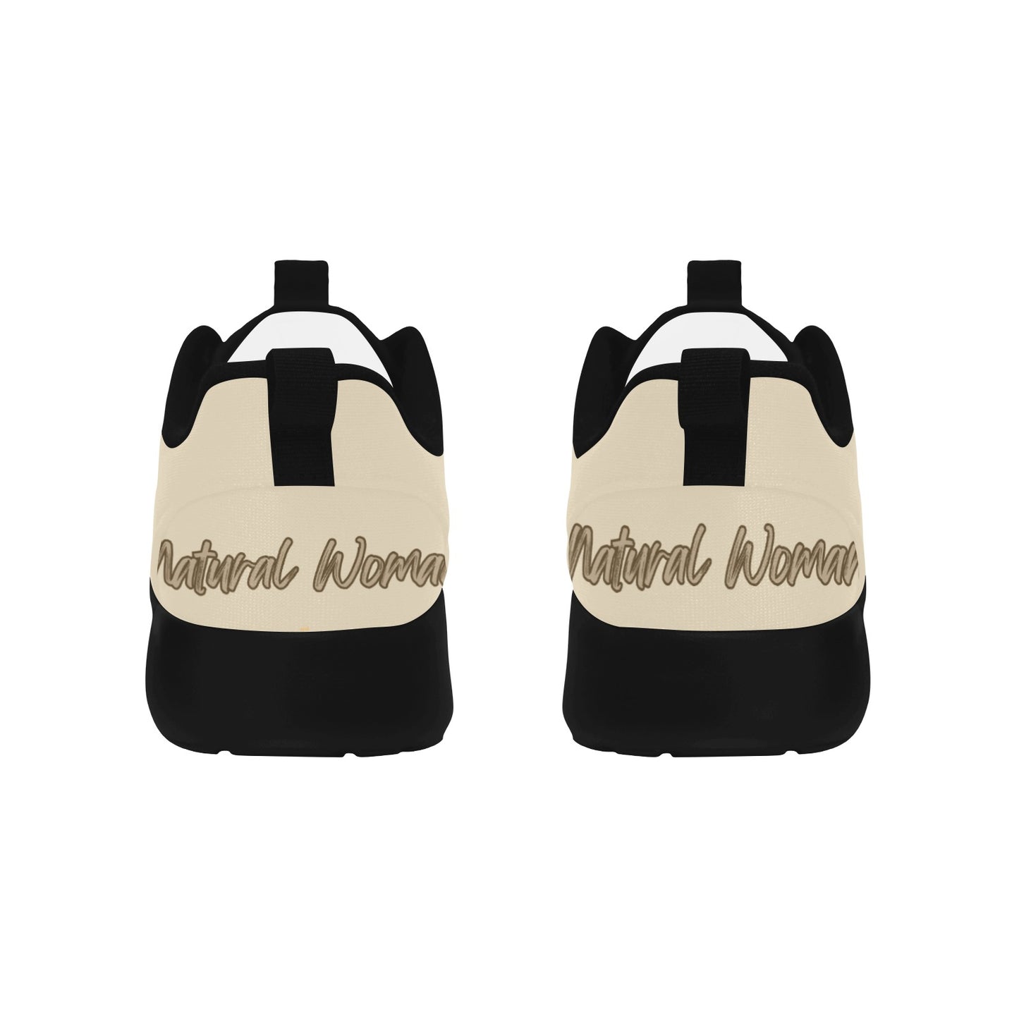 Natural Woman NATURALLY ME (BL) CREAM w/ Black Sole Sneakers