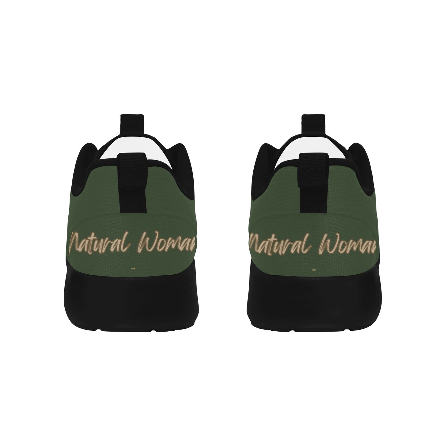 Natural Women FRIENDS SELFIE (WL) DARK GREEN w/ Black Sole Sneakers