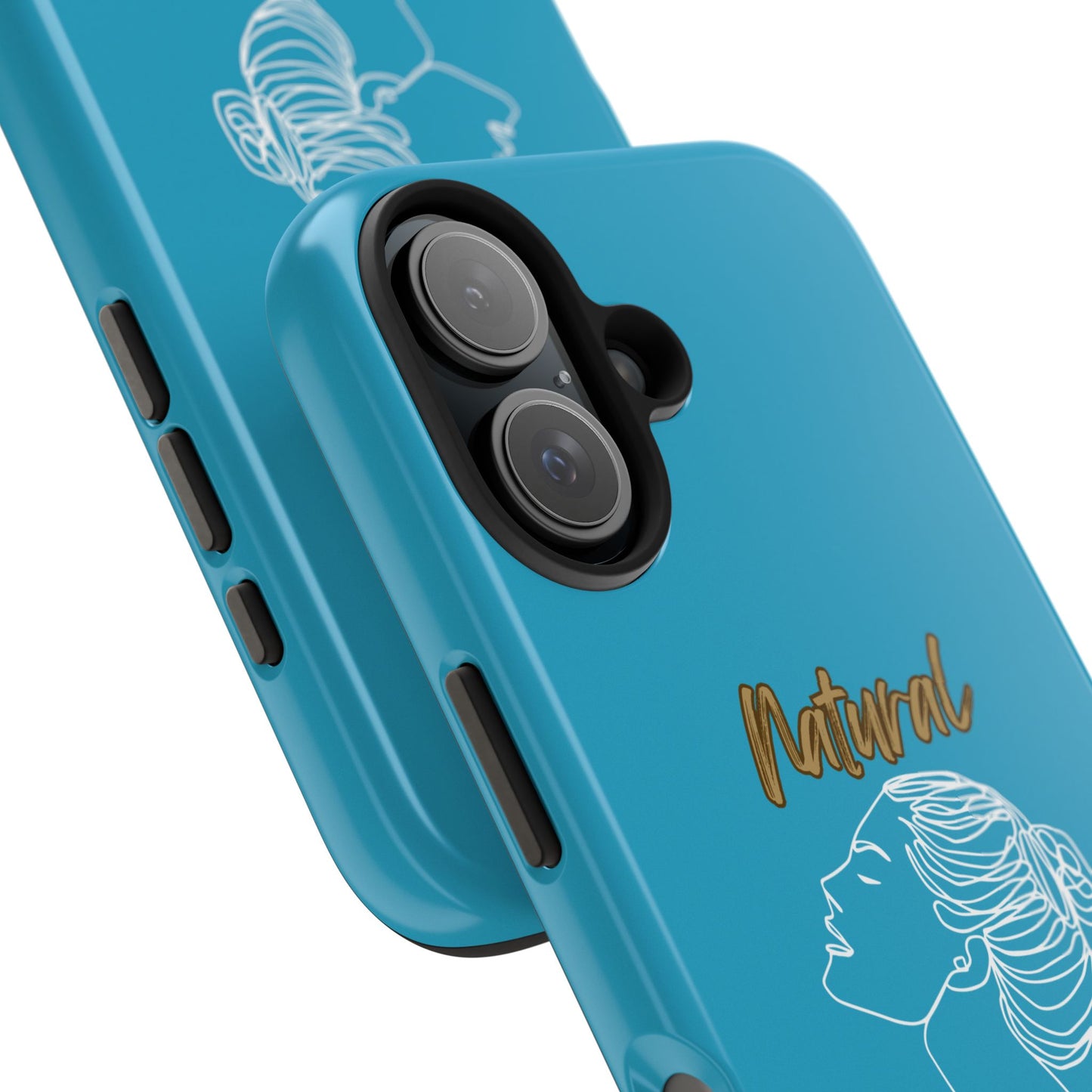 Natural Woman Wet Bun (WL) Tough Phone Cases TURQUOISE