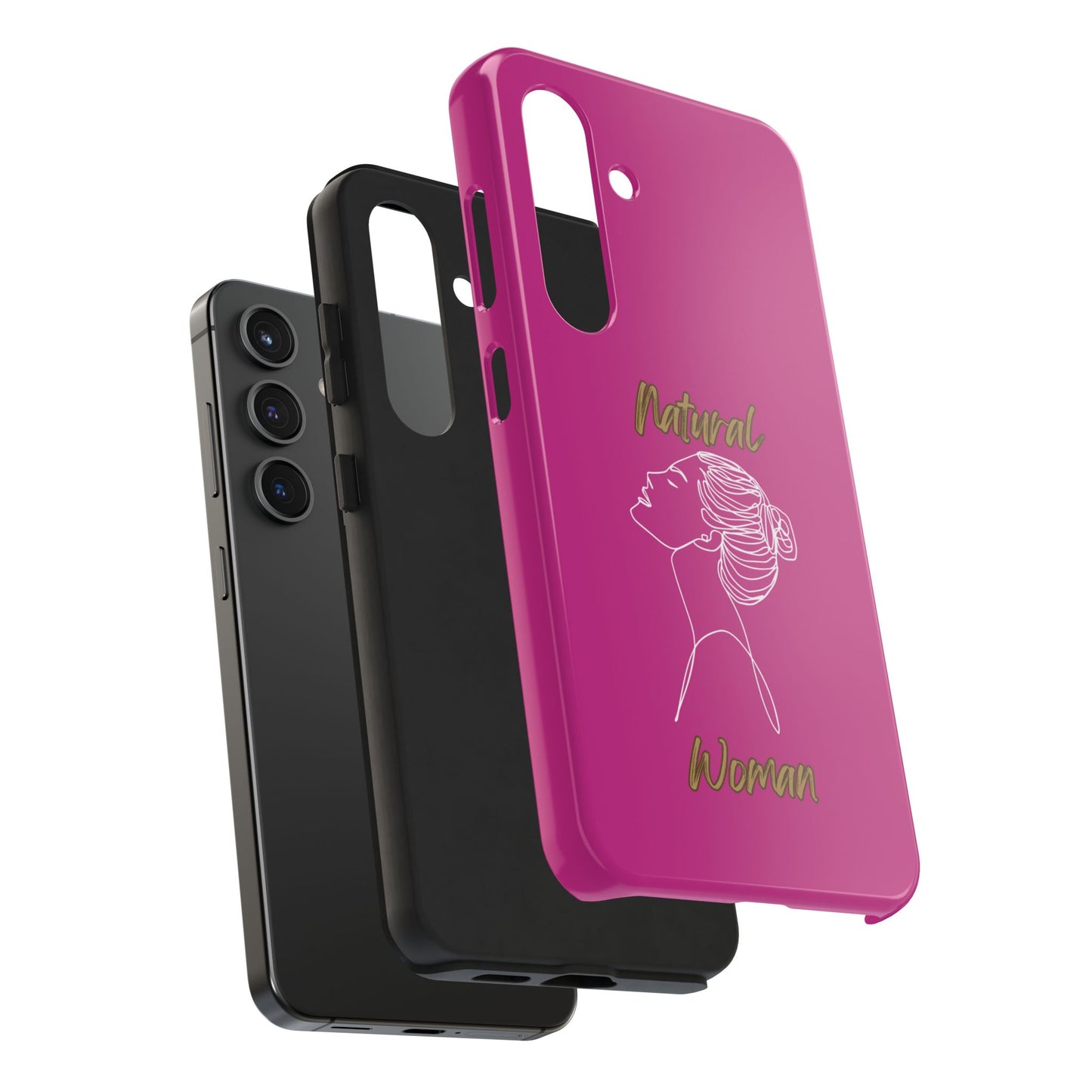 Natural Woman Wet Bun (WL) Tough Phone Cases PINK