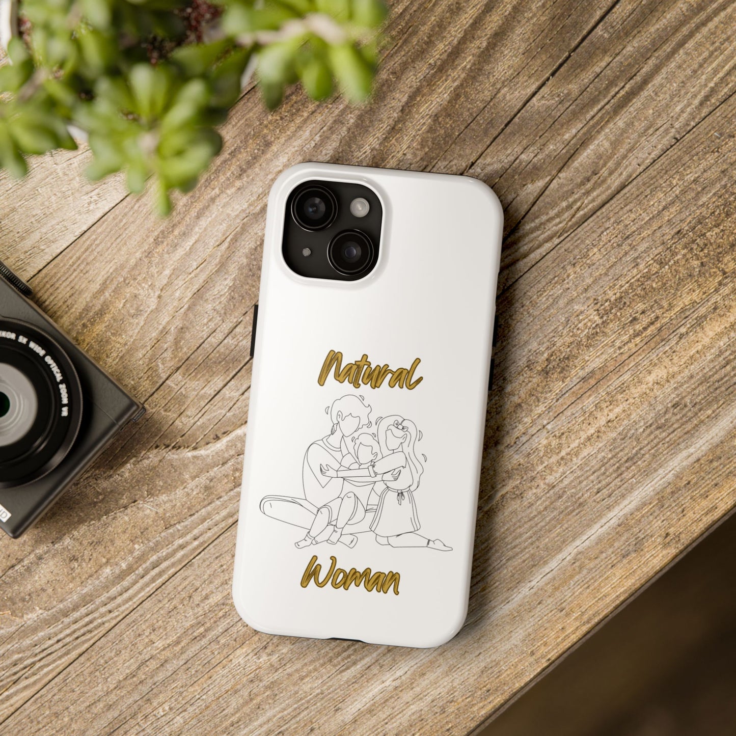 Natural Woman Bear Hugs (BL) Tough Phone Cases WHITE