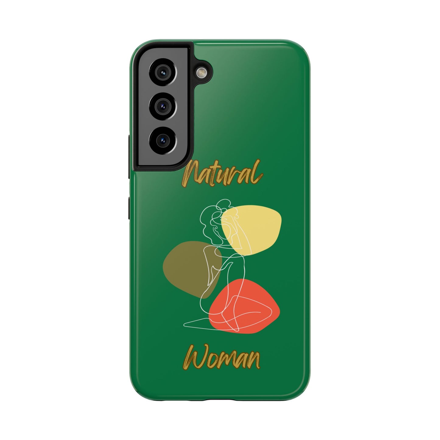 Natural Woman Colorful Pose (WL)Tough Phone Cases DARK GREEN