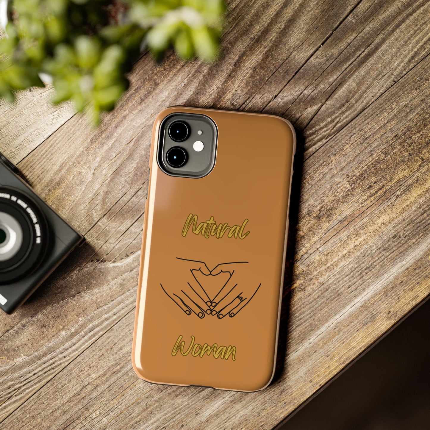 Natural Woman I Love You (BL)Tough Phone Cases LIGHT BROWN