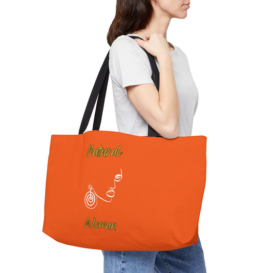 Natural Woman Music In My Soul (WL) Weekender Tote Bag ORANGE