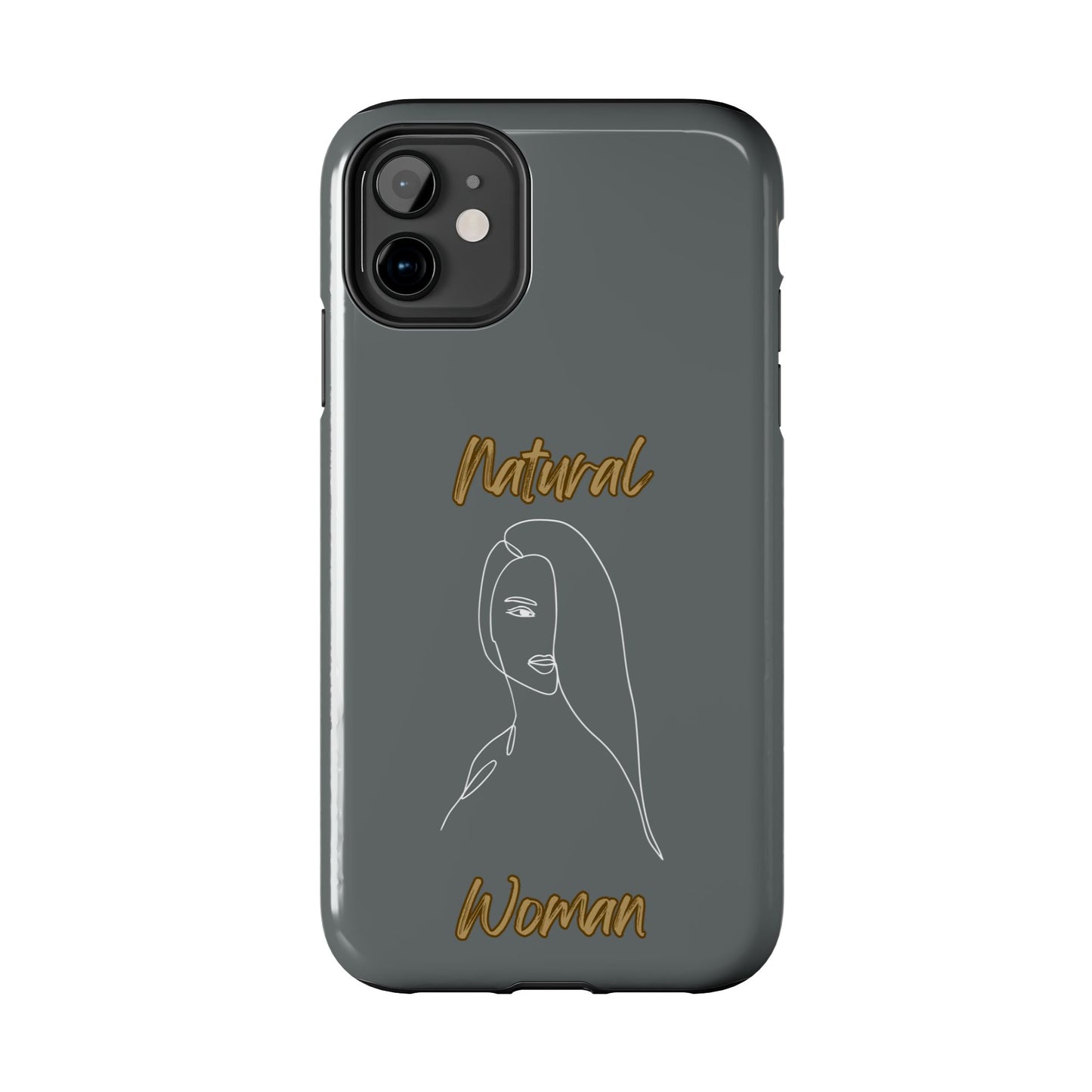 Natural Woman Covered Eye (WL)Tough Phone Cases DARK GREY