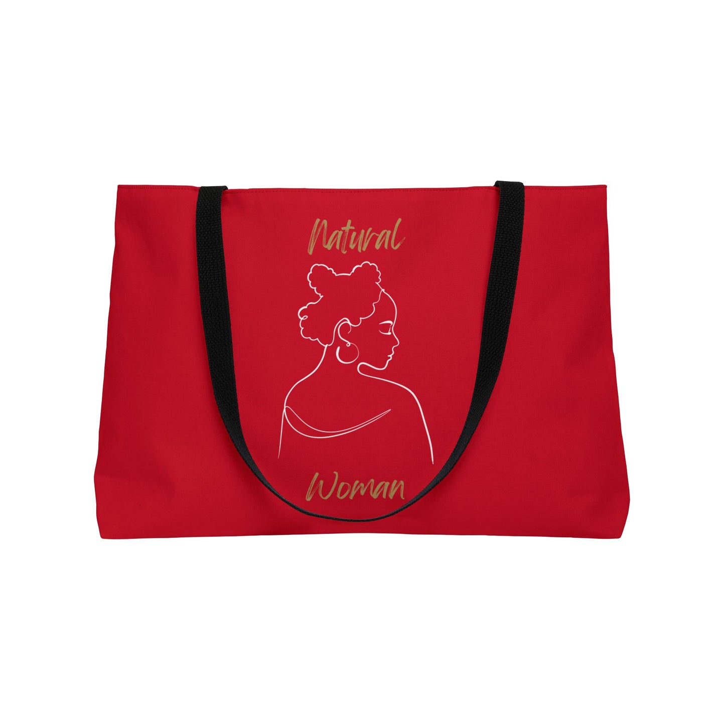 Natural Woman Twist (WL) Weekender Tote Bag DARK RED