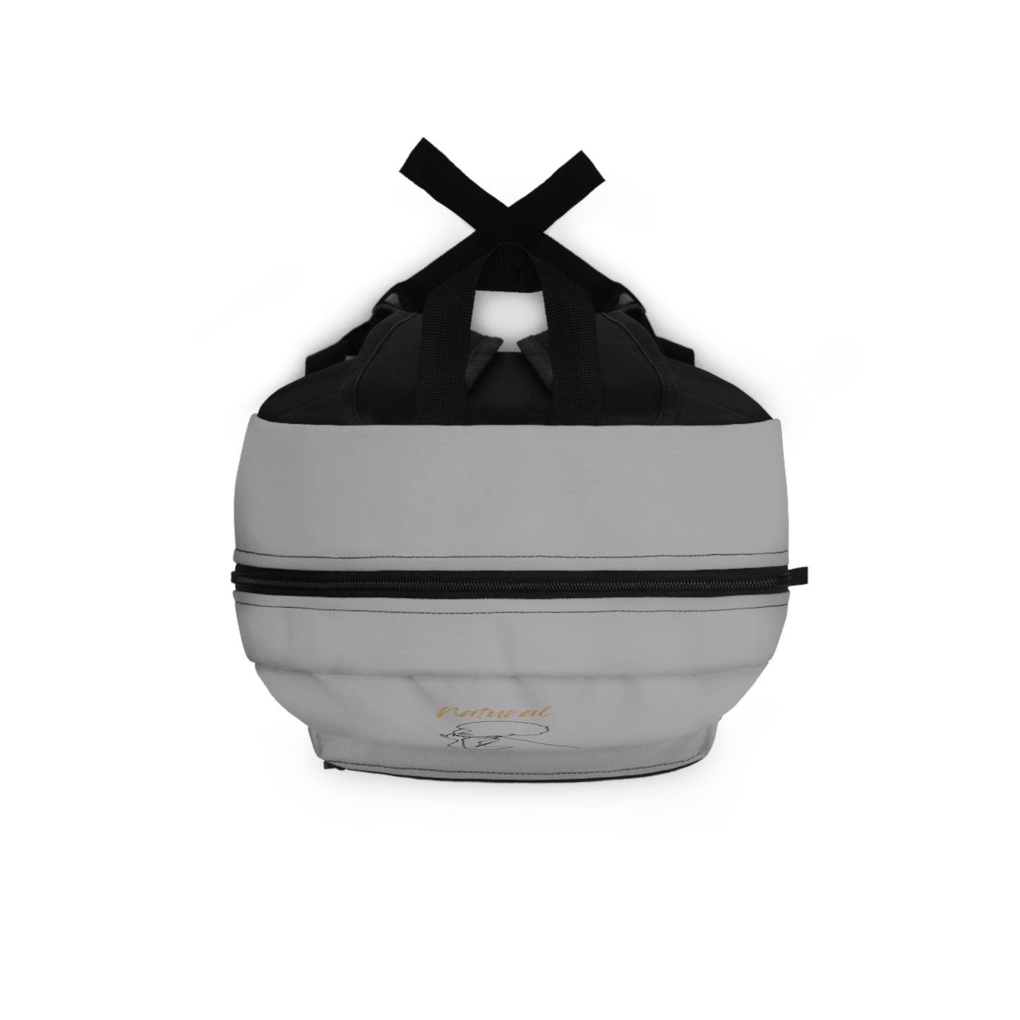 Natural Woman Cute Afro (BL) Backpack LIGHT GREY