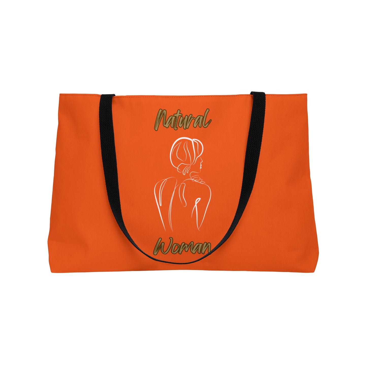 Natural Woman Back (WL) Weekender Tote Bag ORANGE