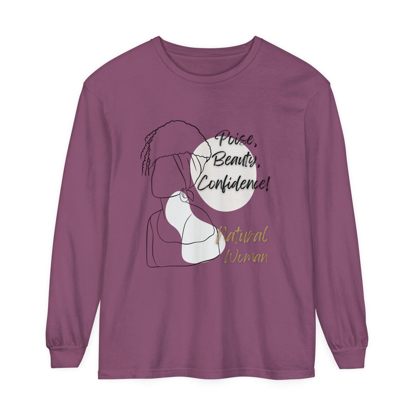 Natural Woman Puff (BL) Long Sleeve T-Shirt