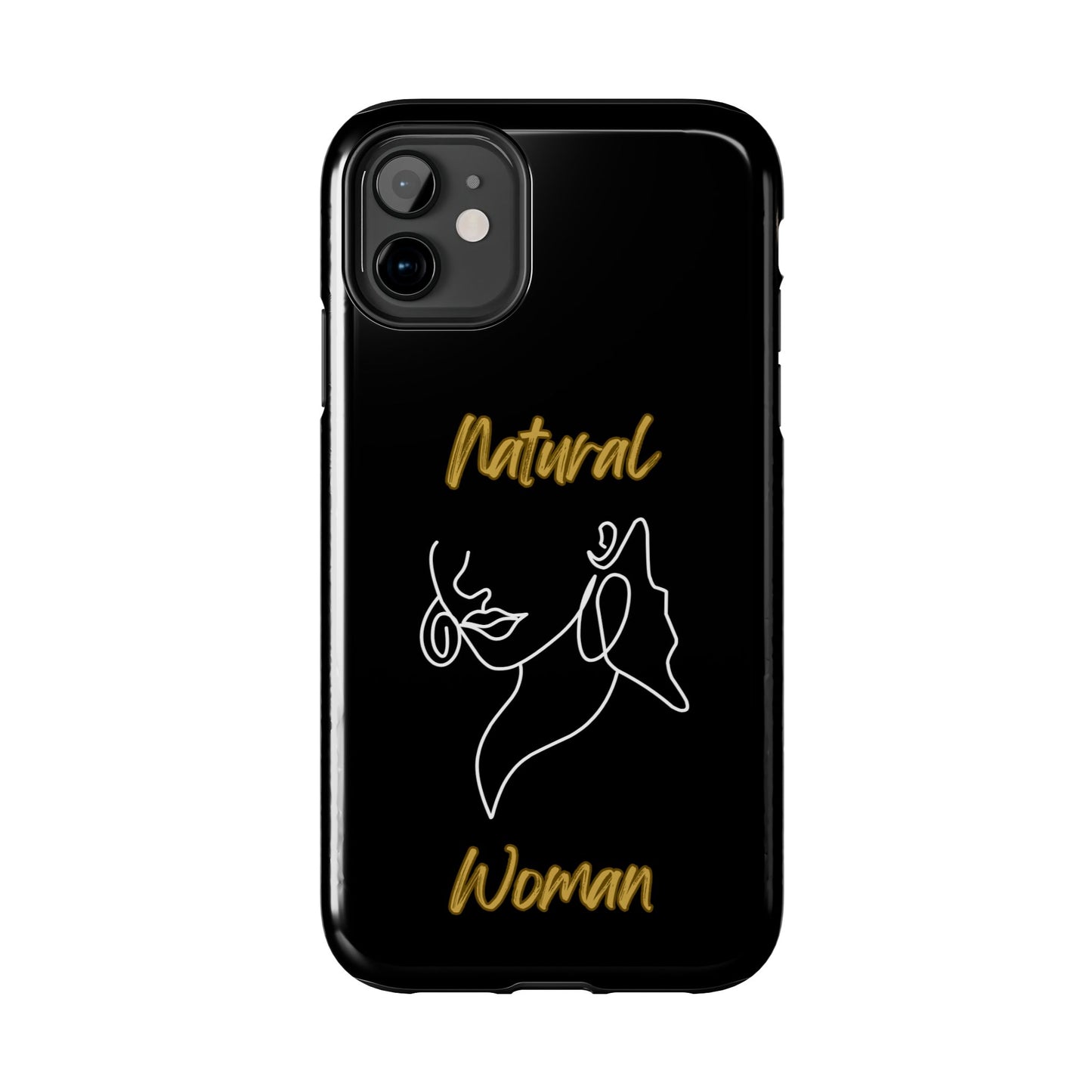 Natural Woman Lips (WL)Tough Phone Cases BLACK